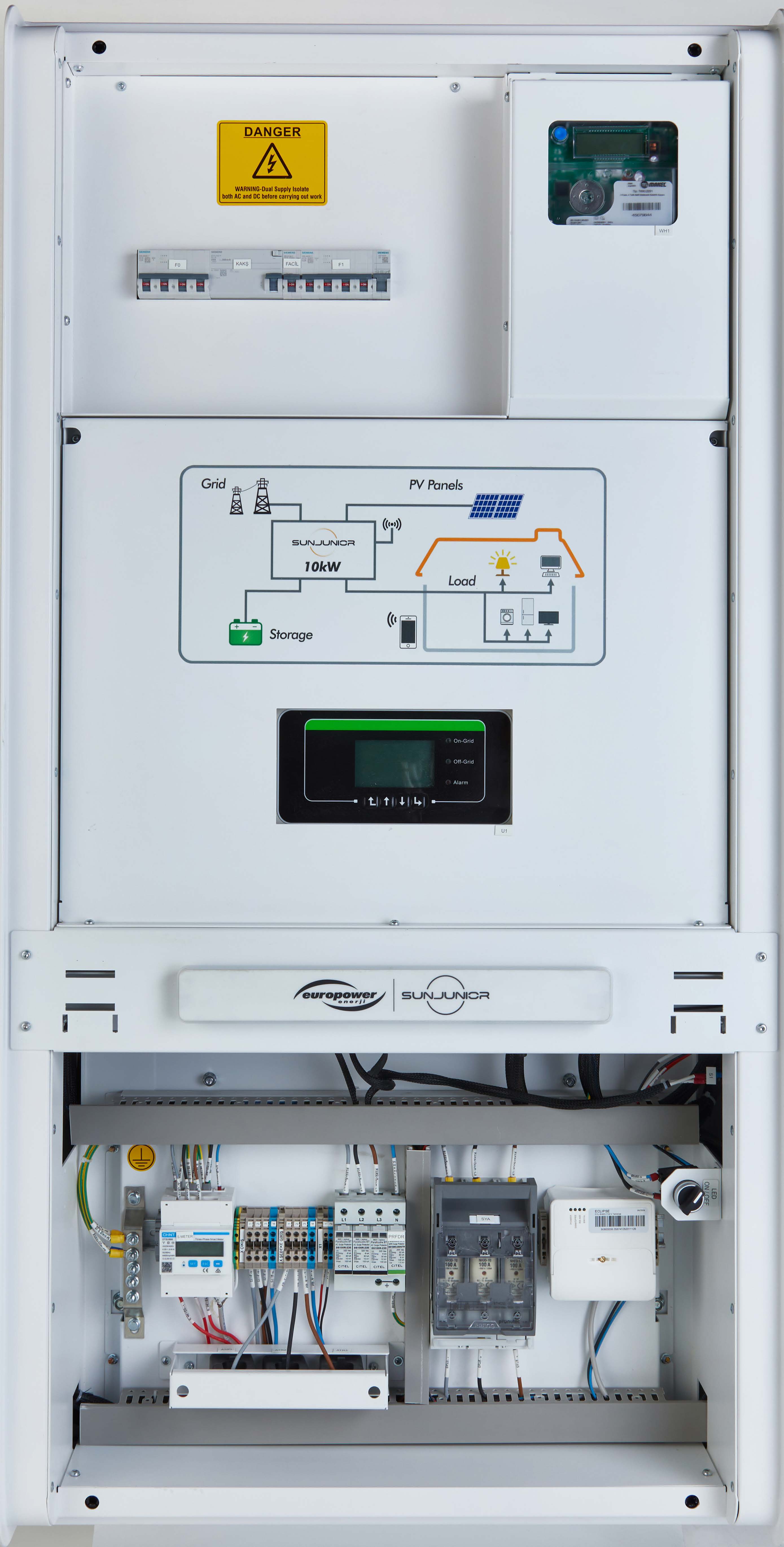 Ankaref in Energy 10 kW unit (open with components)